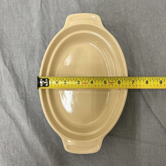 Le Creuset Dark Brown Enameled Bakeware Stoneware Oval Dish 07.24 FS Charity - Picture 11 of 12